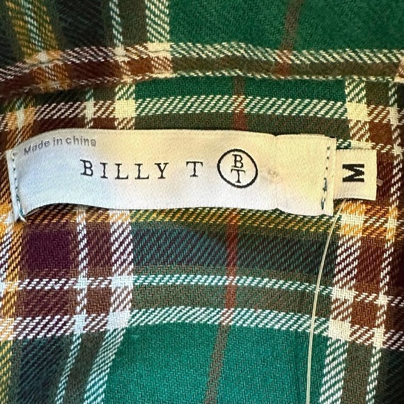 Nwt Billy T Happy Camper Plaid Shirtdress Medium - Picture 5 of 10